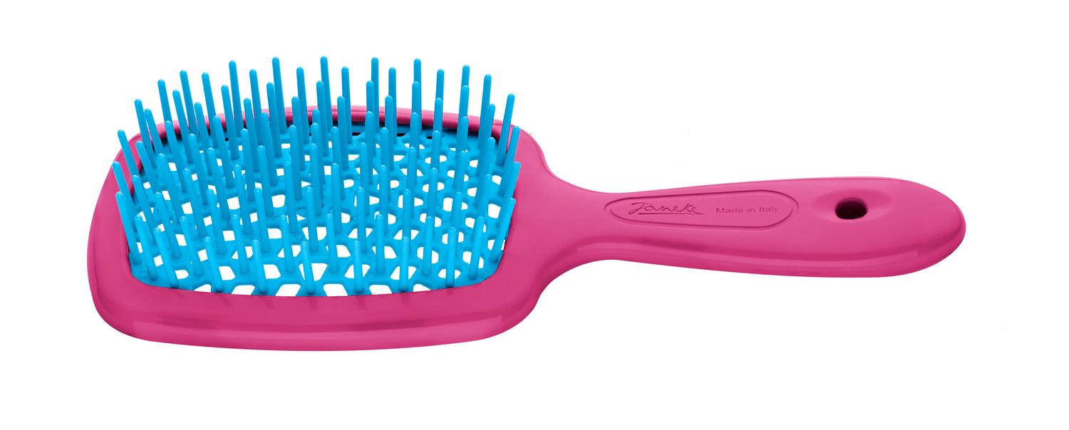 Janeke Superbrush Large Fuchsia and Tourquoise